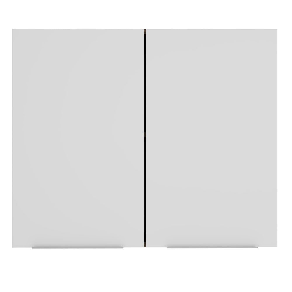Gabinete Superior 80 cm 2 Puertas Marrón/Blanco Stella Madesa