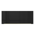 Gabinete Superior 80 cm 1 Puerta Abatible Blanco/Negro Lux Madesa