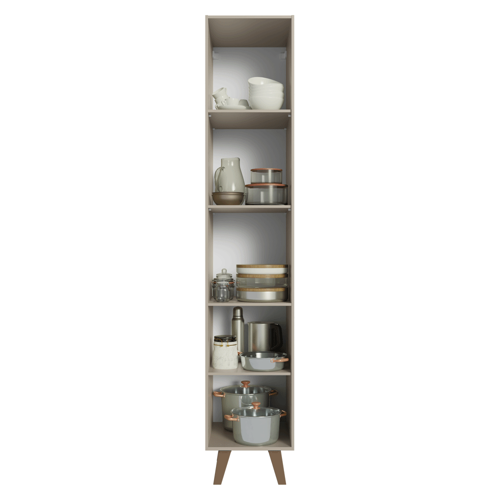 Despensero 40 cm 2 Puertas Con Patas Nice Crema