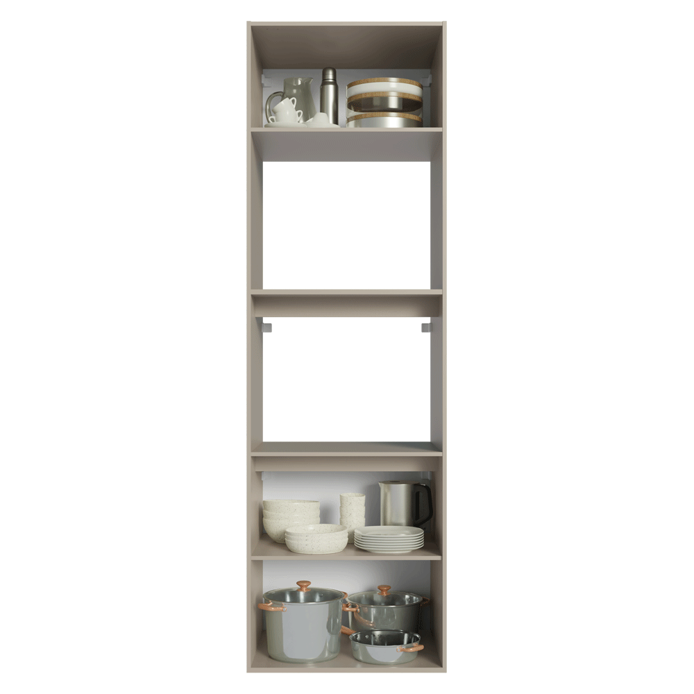 Mueble para Horno 60 cm 2 Puertas 2 Nichos Sin Patas NiceCrema