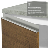 Cocina Integral 549cm Blanco/Marrón Glamy 01