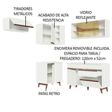 Cocina Integral Esquinera 332 cm Blanco Reims 03