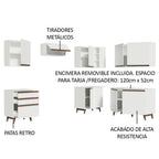 Cocina Integral Esquinera 392cm Reims Blanco 01