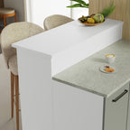 Isla de Cocina 120 cm 2 Puertas 3 Cajones Blanco/Gris Agata Madesa