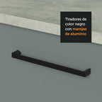 Cocina Compacta 220 cm Blanco/Gris Agata Madesa