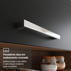 Cocina Compacta 220 cm Marrón/Negro Deli Madesa
