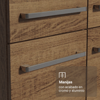 Cocina Compacta 137 cm Marrón Emilly Madesa