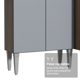 Cocina Integral 229cm con Fregadero Marrón/Gris Emilly 12