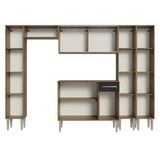 Cocina Integral 261cm Marrón/Negro Emilly 06