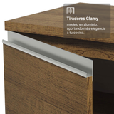 Kit Gabinete + Vitrina 70 cm Marrón Glamy 02