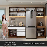 Cocina Integral 260cm Marrón/Blanco Glamy 05