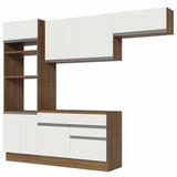 Cocina Integral 270cm Marrón/Blanco Glamy 14