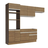 Cocina Integral 270cm Marrón Glamy 15