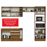 Cocina Integral 290cm Marrón Cristal 09