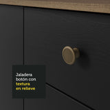 Cocina Compacta 235cm Marrón/Negro Gourmet 02