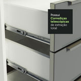 Cocina Integral 240cm Lux Blanco/Gris 03