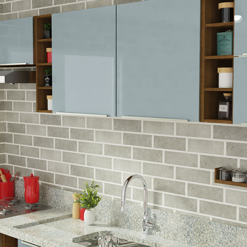 Cocina Integral 300cm Marrón/Gris Lux de Sabrina Madesa