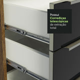 Cocina Integral 320cm Marrón/Negro Lux 01