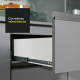 Cocina Integral 320 cm sin Patas Gris Nice 05