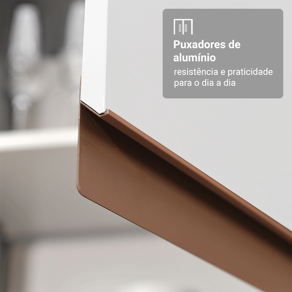Cocina Compacta 190cm Blanco Reims 07