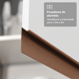 Cocina Compacta 190cm Blanco Reims 07