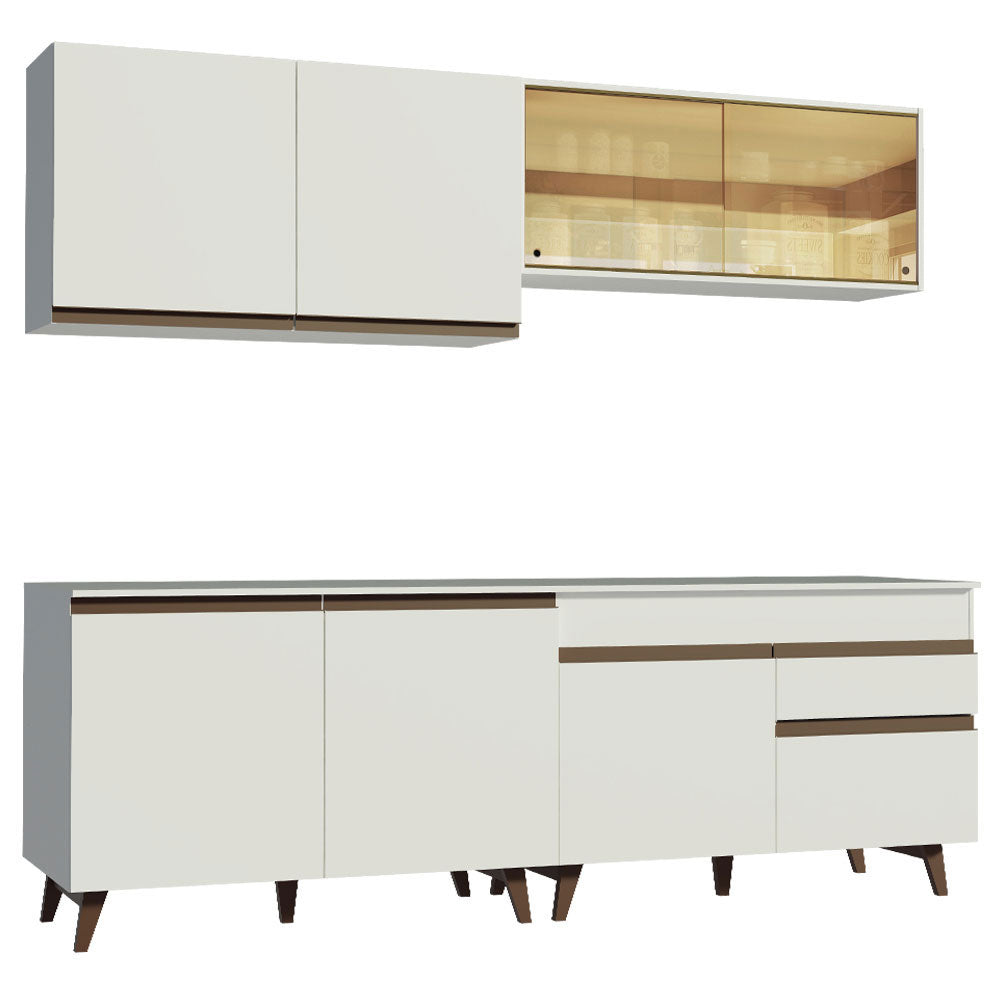 Cocina Integral 240 cm Blanco Reims Madesa