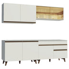 Cocina Integral 240 cm Blanco Reims Madesa
