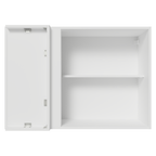 Gabinete Superior Esquinero para Recámara 94 cm 1 Puerta Blanco Neo Madesa