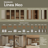 Nicho de Pared 20 cm 4 Repisas Marrón Neo Madesa