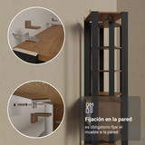 Clóset Modulado 4 Cajones 258cm Marrón/Negro Valencia 02