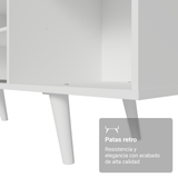 Mueble para TV hasta 80 Pulgadas 160cm con patas Blanco Torino Madesa