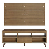 Mueble para TV y Panel Hasta 65" con Patas Marrón Detroit