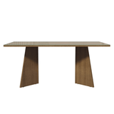 Escritorio Ejecutivo Director 180 cm Encimera de Vidrio 5388 Marrón/Crema