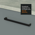 Gabinete Bajo Multiuso 80 cm 2 Puertas Blanco/Gris Agata Madesa