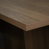 Juego de Comedor Mesa con Encimera de Madera 2 Sillas Marrón/Oxford Manu