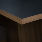 Juego de Comedor Encimera de Madera 4 Sillas Marrón/Negro/Oxford April