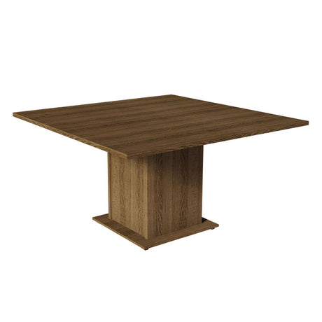 Juego de Comedor Mesa Tablero de Madera 8 Sillas Marrón/Imperial Doris Madesa