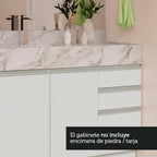 Gabinete para Baño 120cm 2 Puertas 3 Cajones Blanco Madesa