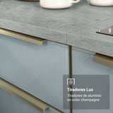 Cocina Integral 320 cm Lux Blanco/Gris 01