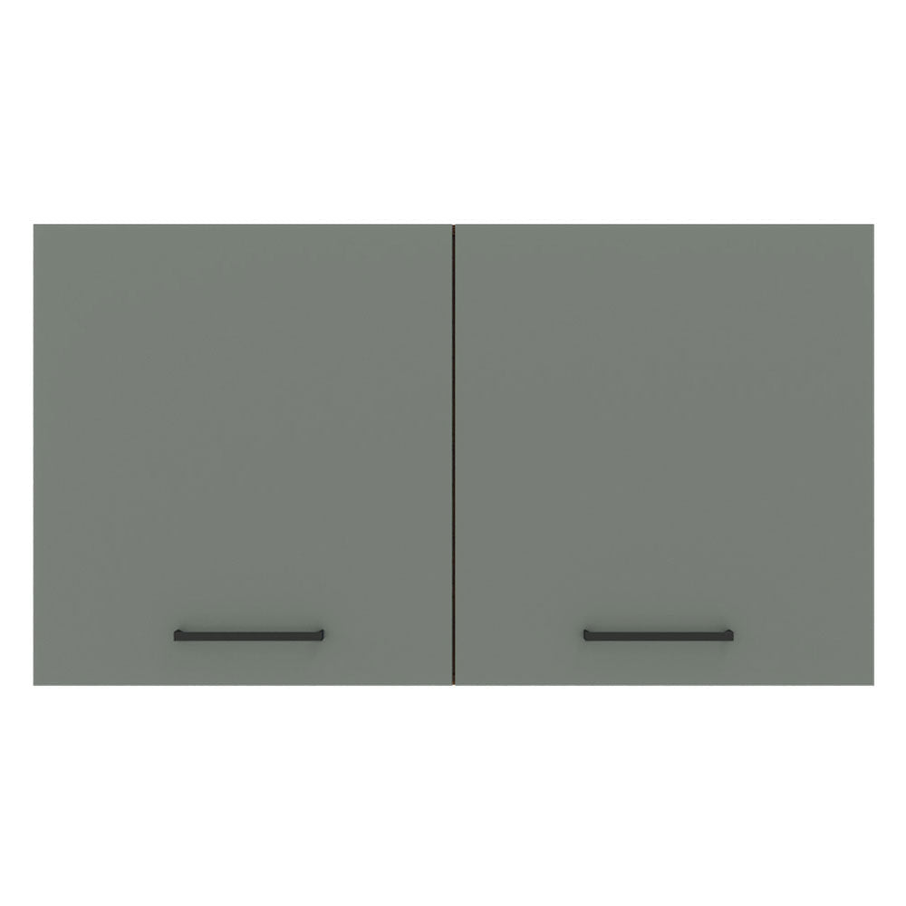 Gabinete Superior Multiuso 120 cm 2 Puertas Blanco/Gris Agata Madesa