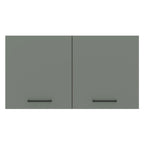 Gabinete Superior Multiuso 120 cm 2 Puertas Blanco/Gris Agata Madesa