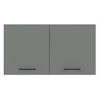 Gabinete Superior Multiuso 120 cm 2 Puertas Marrón/Gris Agata Madesa