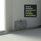 Clóset Matrimonial 231 cm 3 Puertas Corredizas 100% MDF Blanco/Marrón Royale Madesa