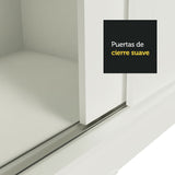 Clóset Matrimonial Reno 3 Puertas Corredizas - Blanco