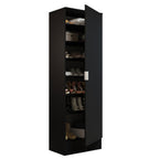 Estante Zapatera 60 cm 1 Puerta Negro Isis Madesa