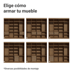 Clóset Matrimonial 216 cm 8 Puertas Marrón/Crema Venus Madesa