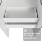 Clóset Modular 80 cm 2 Puertas 2 Cajones Blanco Neo Madesa
