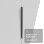 Clóset Modular Esquinero 190 cm 2 Puertas Blanco Neo Madesa
