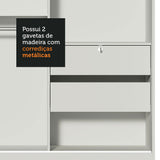 Clóset Soltero 2 Puertas Correderas Blanco Max