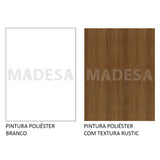 Clóset Matrimonial 100% MDF 3 Puertas Correderas con Espejos Blanco/Marrón Eros